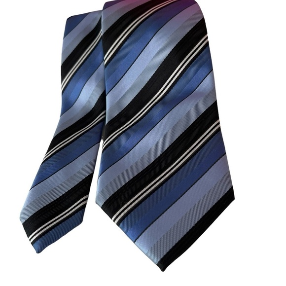 Alexander Julian Colours Repp Men’s Tie handmade 100% Polyester 58 inches X 3 - Picture 6 of 7